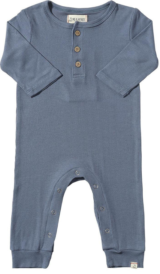 Blue Mason Ribbed Romper