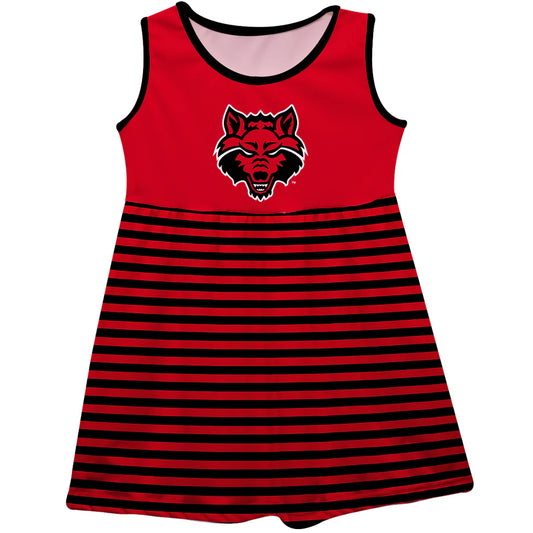 Arkansas State Red Wolves Red Sleeveless Tank Dress
