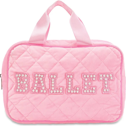 Ballet Quilted Large Cosmetic Bag