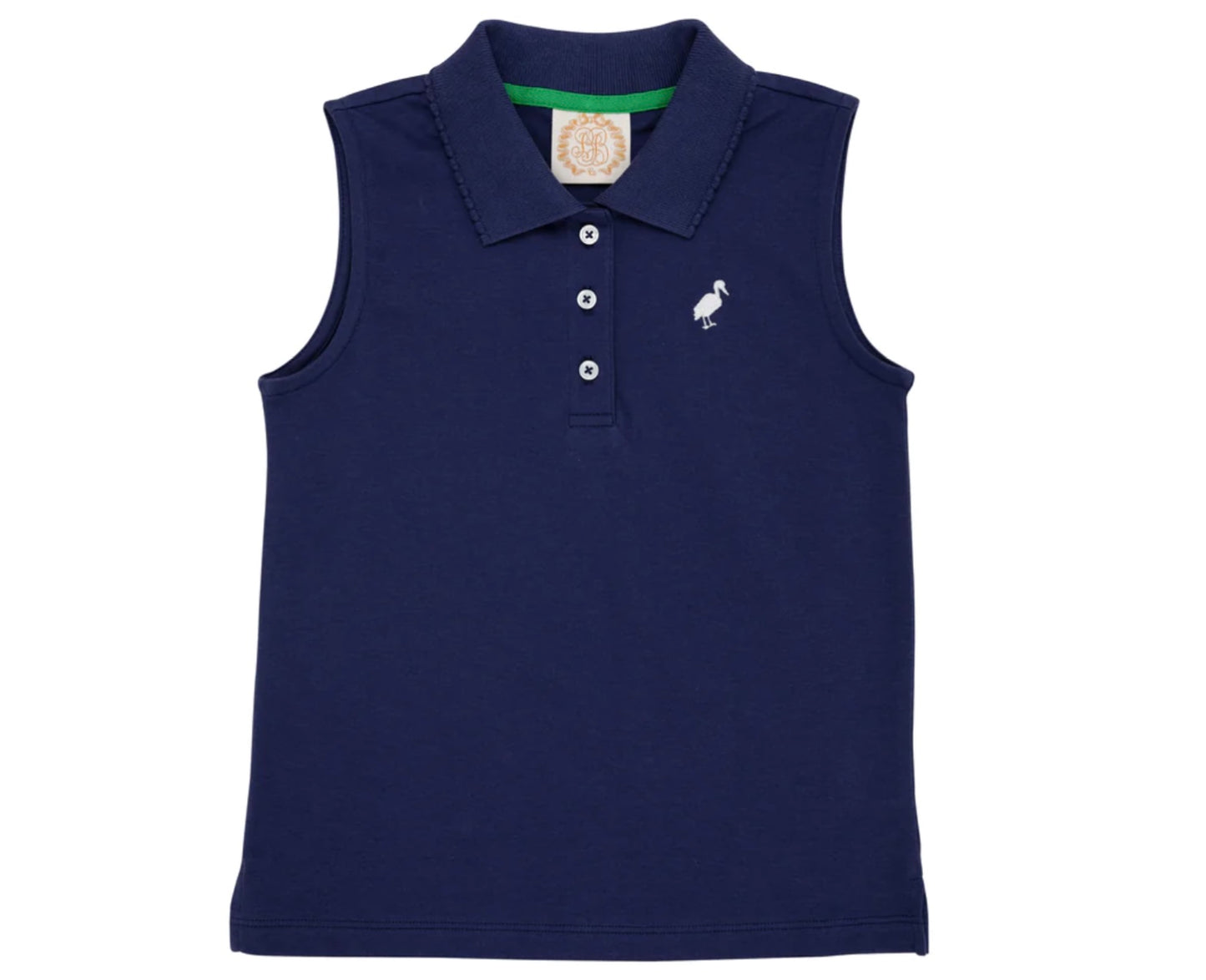 Navy Sleeveless Anna Price Polo