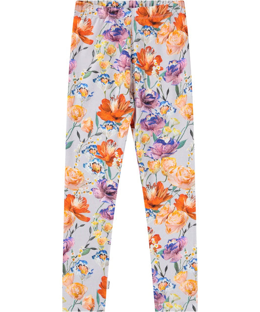 Niki Paper Flowers Purple Legging