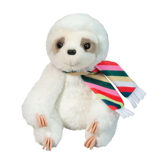 Tobie Sloth With Striped Scarf
