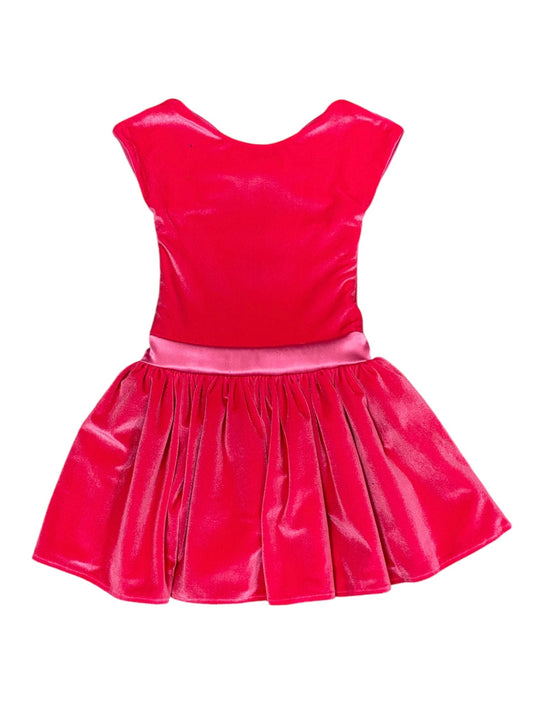 Hot Pink Velvet Dress