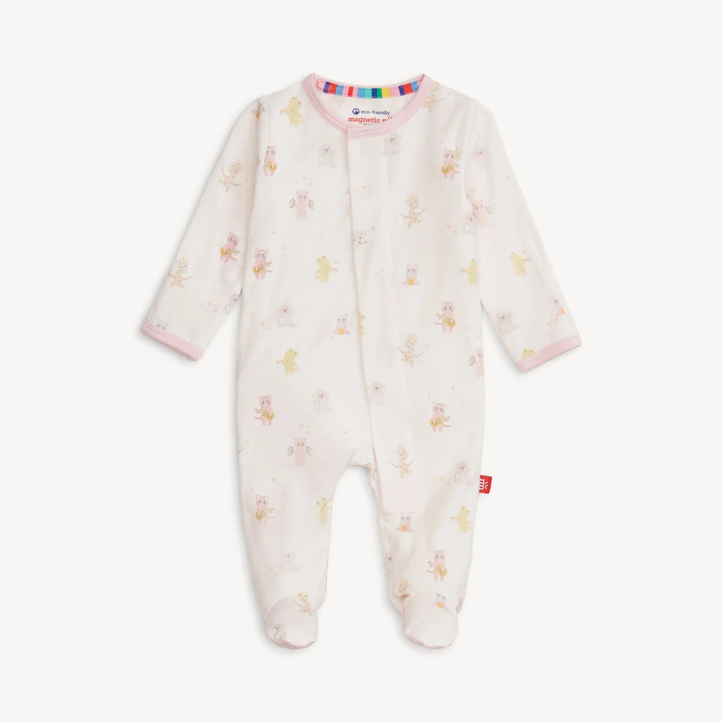 Pink Baby Beats Modal Footie