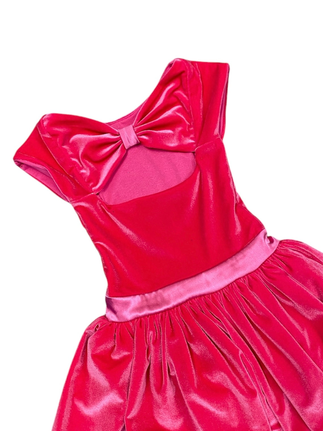 Hot Pink Velvet Dress