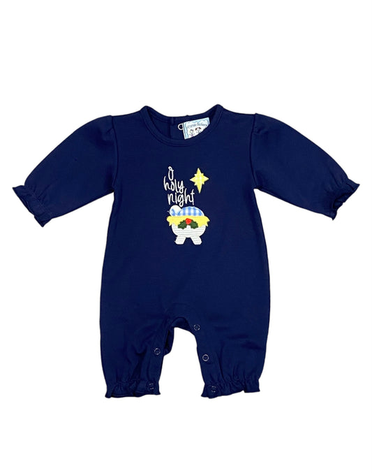 Navy O' Holy Night Romper