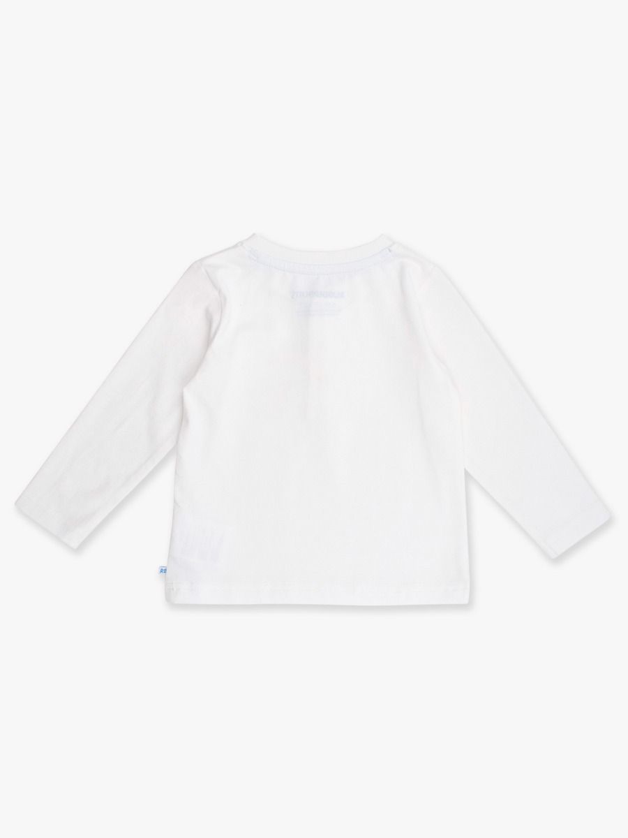 White Knit Henley Tee
