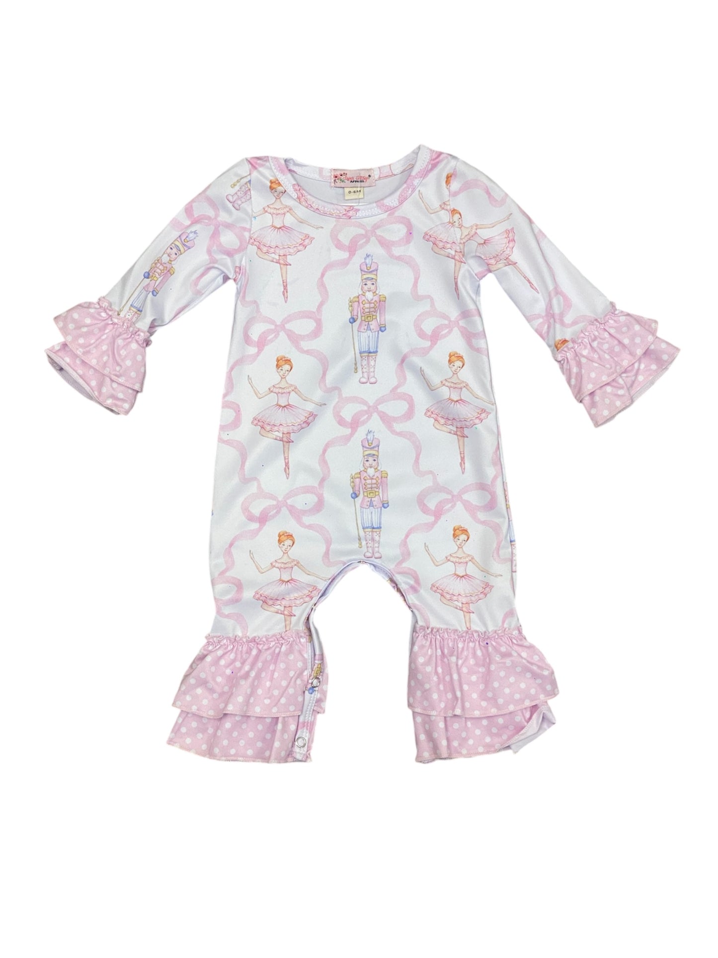 Pretty In Pink Nutcracker Baby Romper