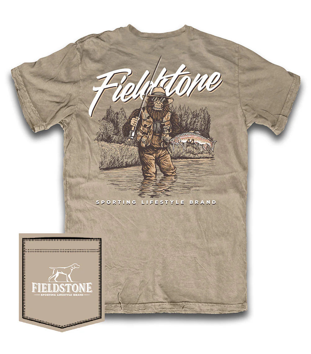Youth Gone Fishing Tee- Sand