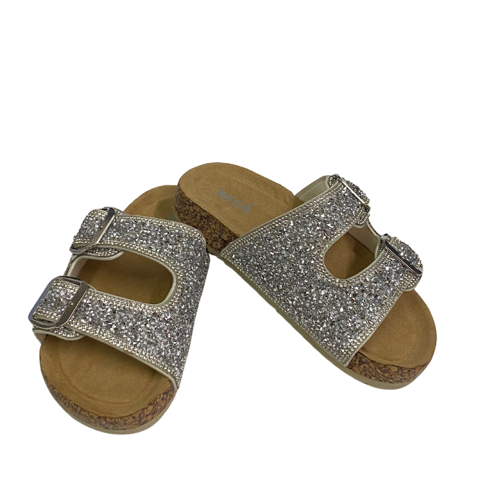 Silver Bling Mia Slides