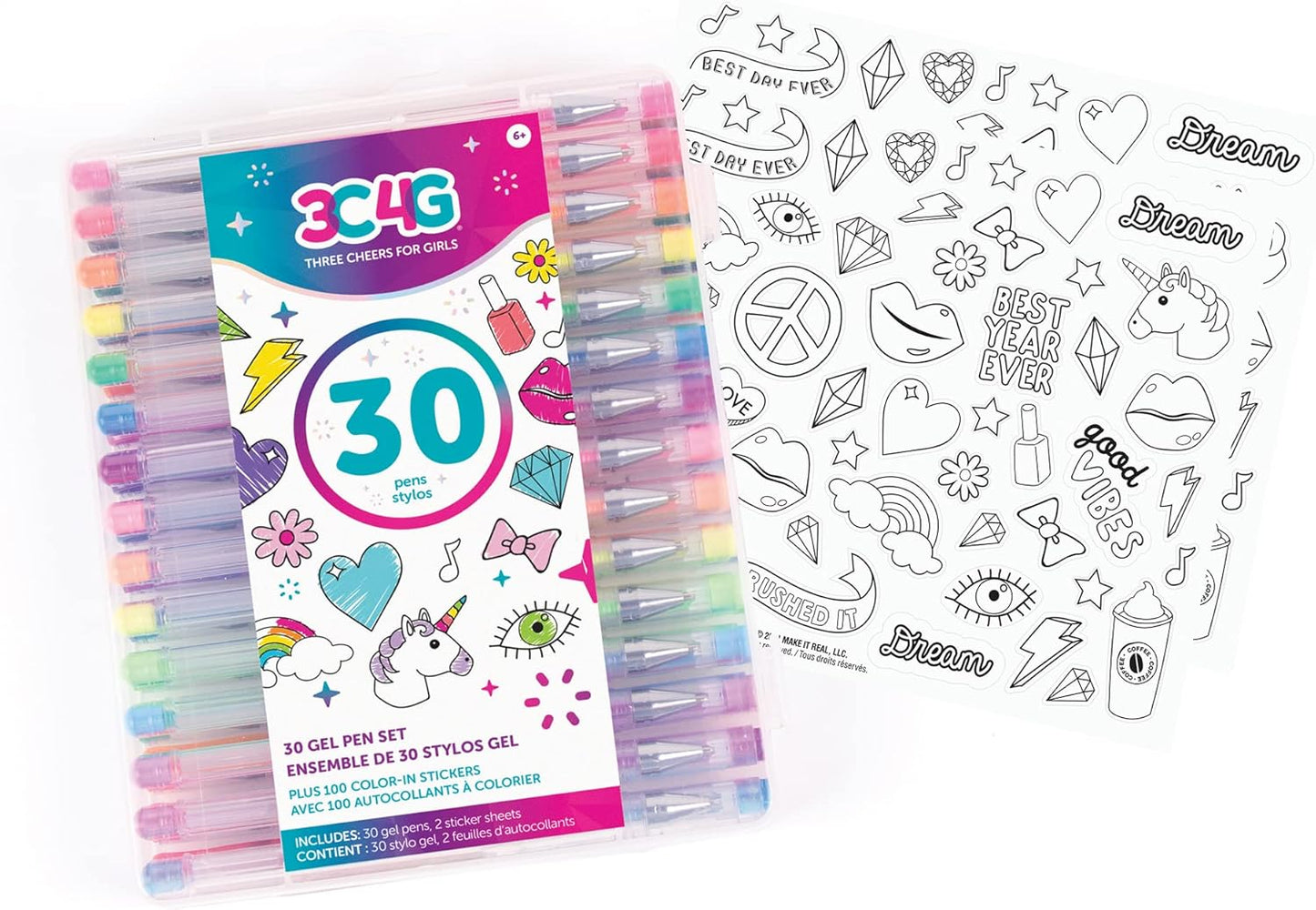 30 PIECE SCENTED GEL PEN SET