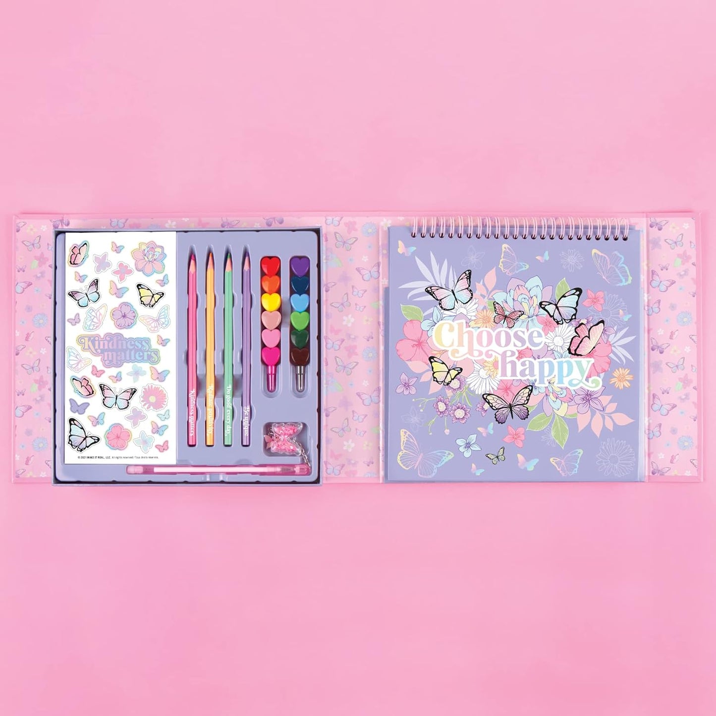 BUTTERFLY SKETCHBOOK AND DRAWING SET
