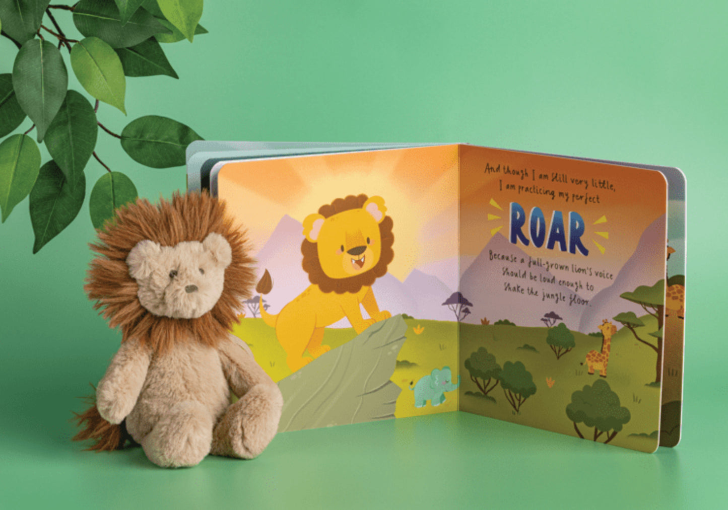 Lion Book with Plush