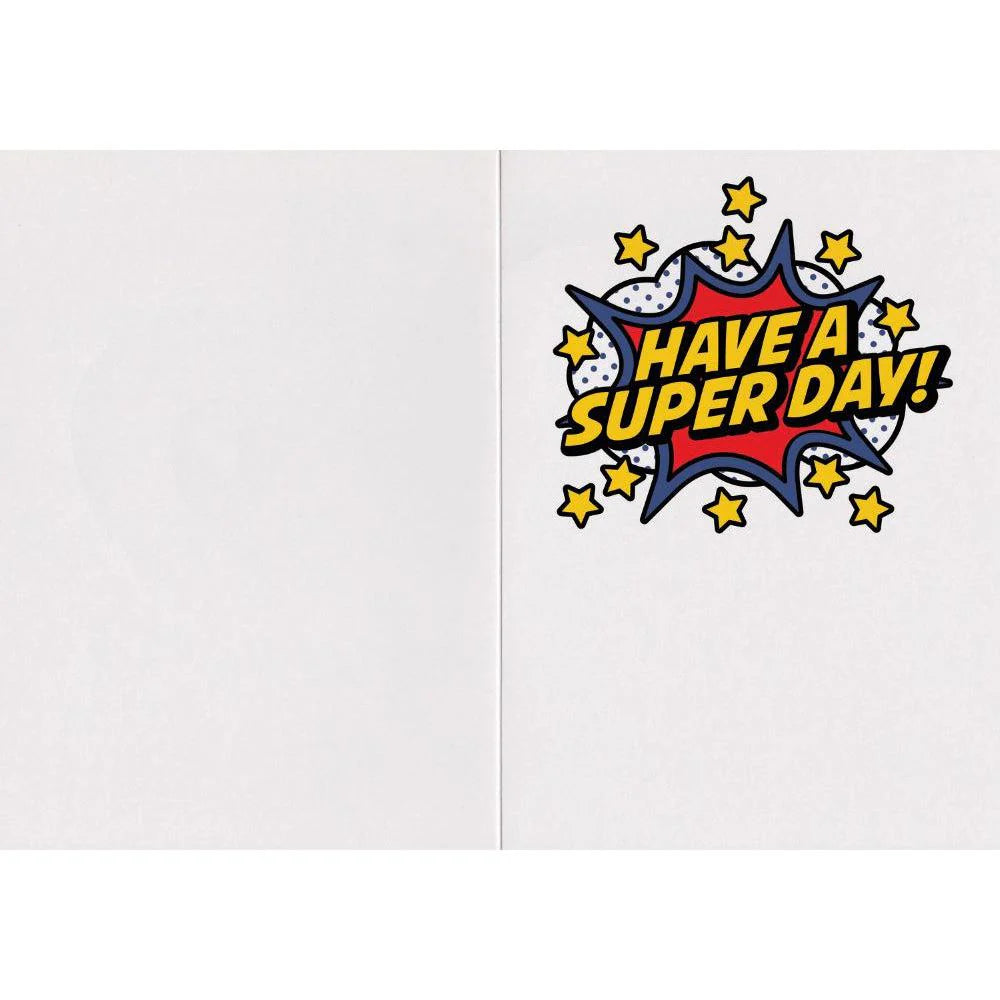 Super Hero Foil Birthday Card