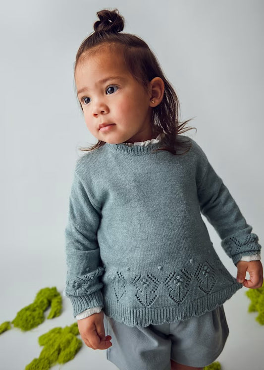 Bluebell Openwork Knit Sweater