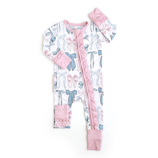 Samantha Bows Convertible Footie