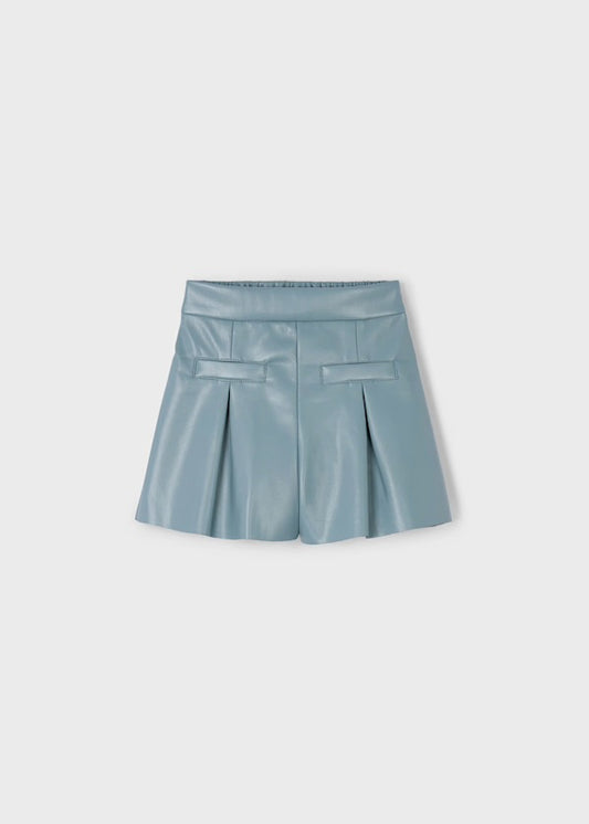 Sage Leather Shorts