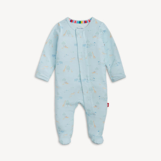 Blue Serene Safari Footie