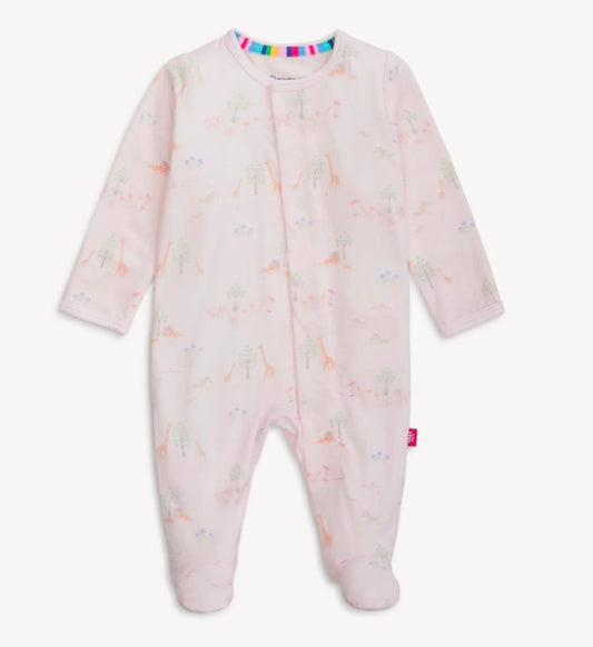 Pink Serene Safari Footie