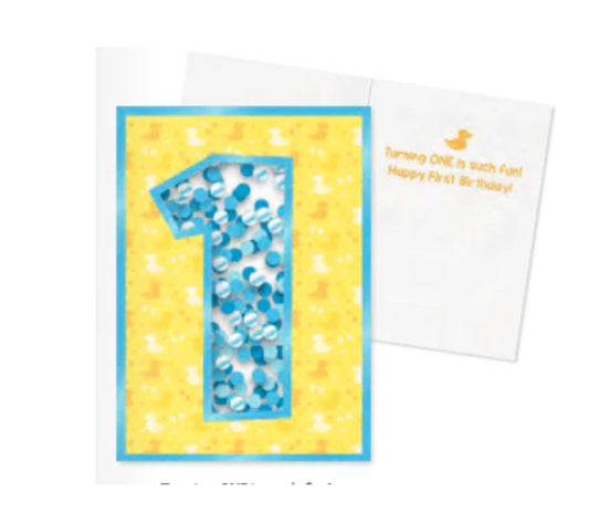 Age 1 Confetti Card