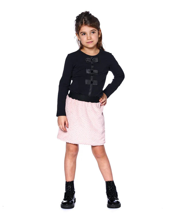Organic Cotton Bow Black Tee