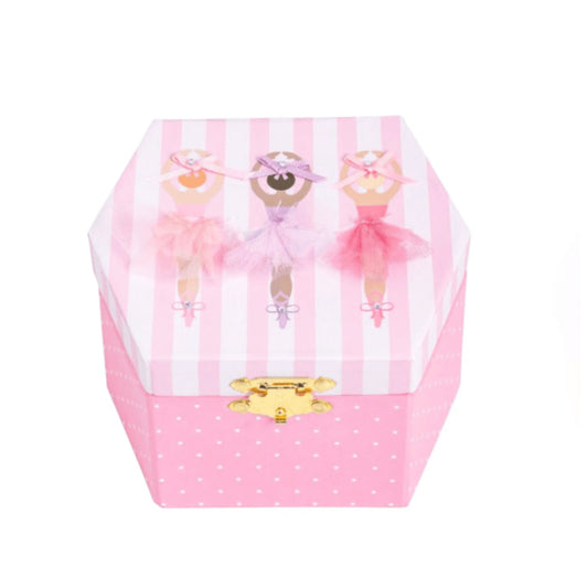 Three Ballerina Jewelry Box