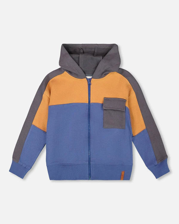 Fleece Color Block Jacket