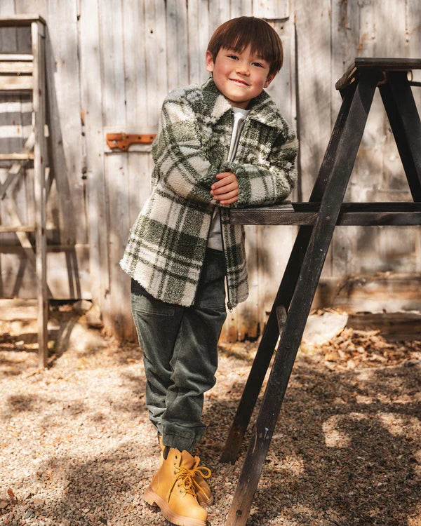 Forest Green Corduroy Jogger Pants