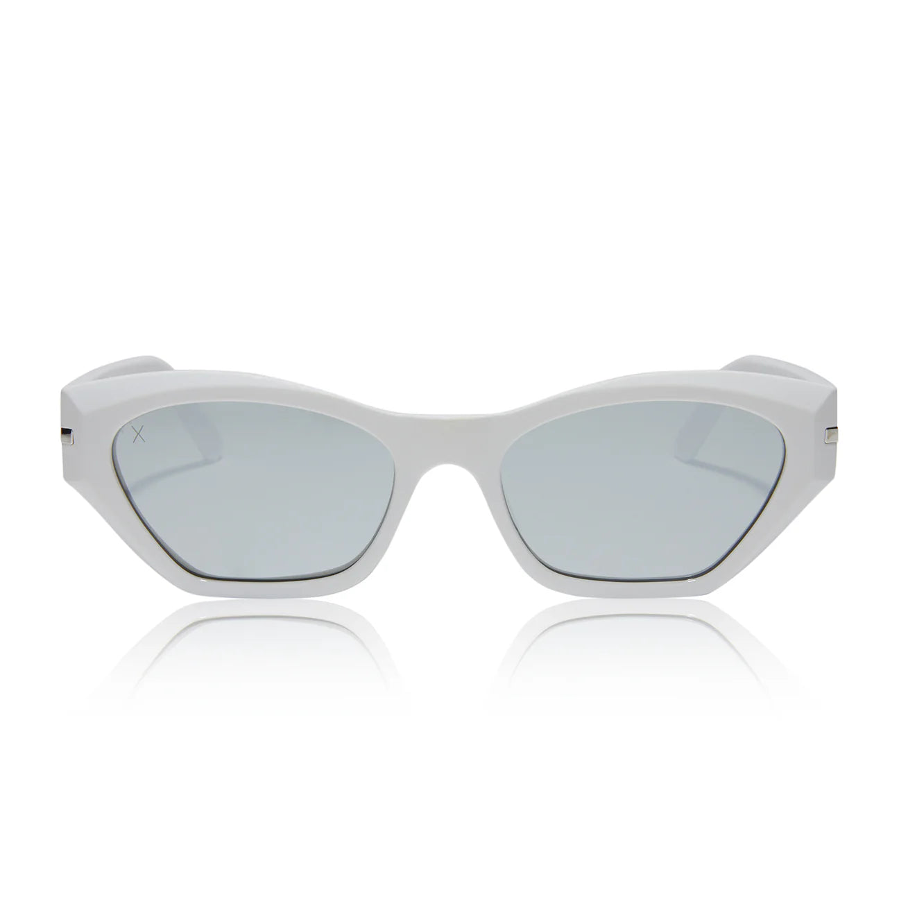 Sawtelle Glossy White Sunglasses