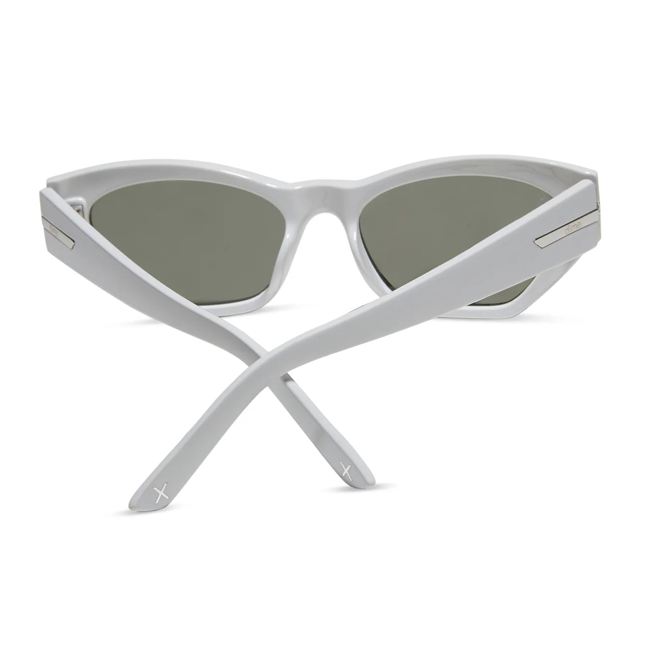 Sawtelle Glossy White Sunglasses