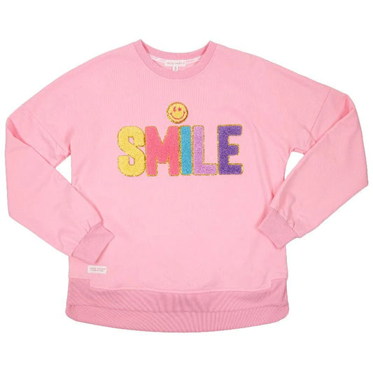 Smile Sweatshirt W Pockets