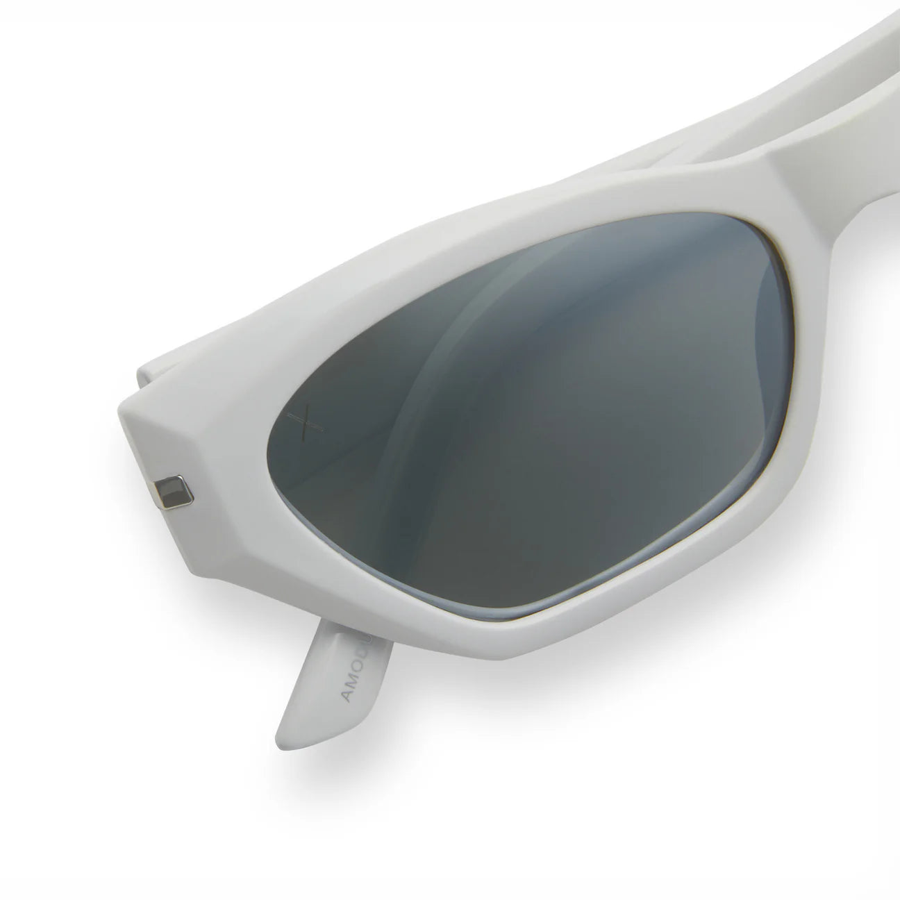 Sawtelle Glossy White Sunglasses