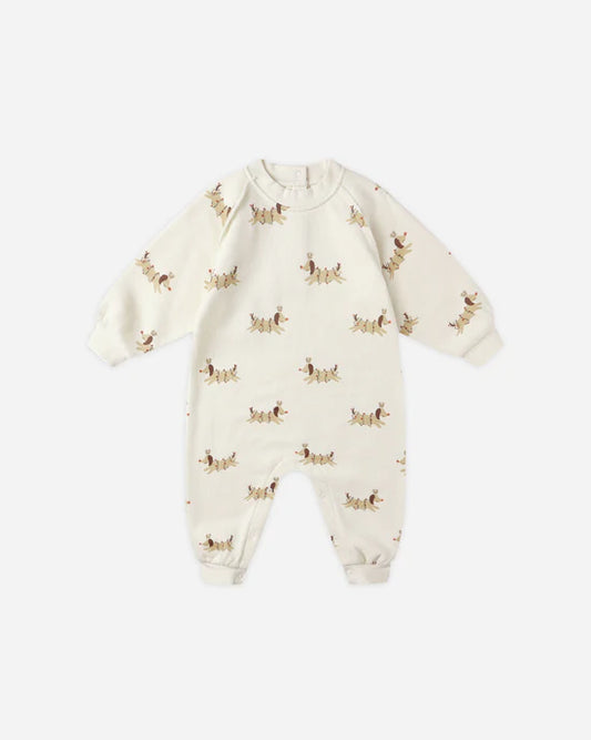 Raglan Jumpsuit || Christmas Dogs