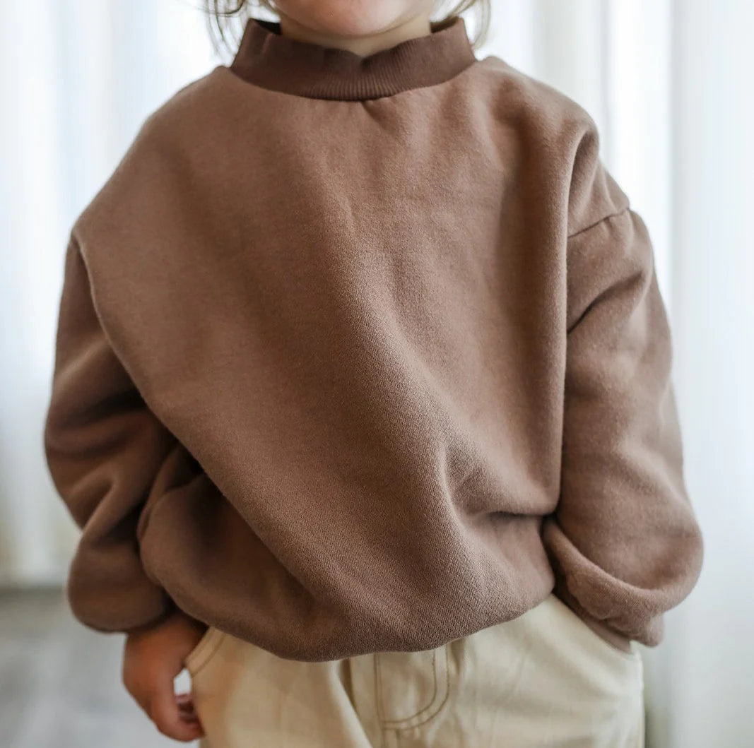 Brown Finley Fleece Pullover