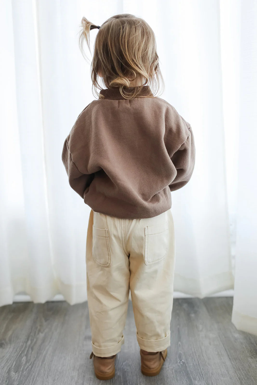 Brown Finley Fleece Pullover