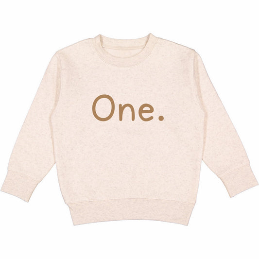 Beige Birthday Vibes Sweatshirt