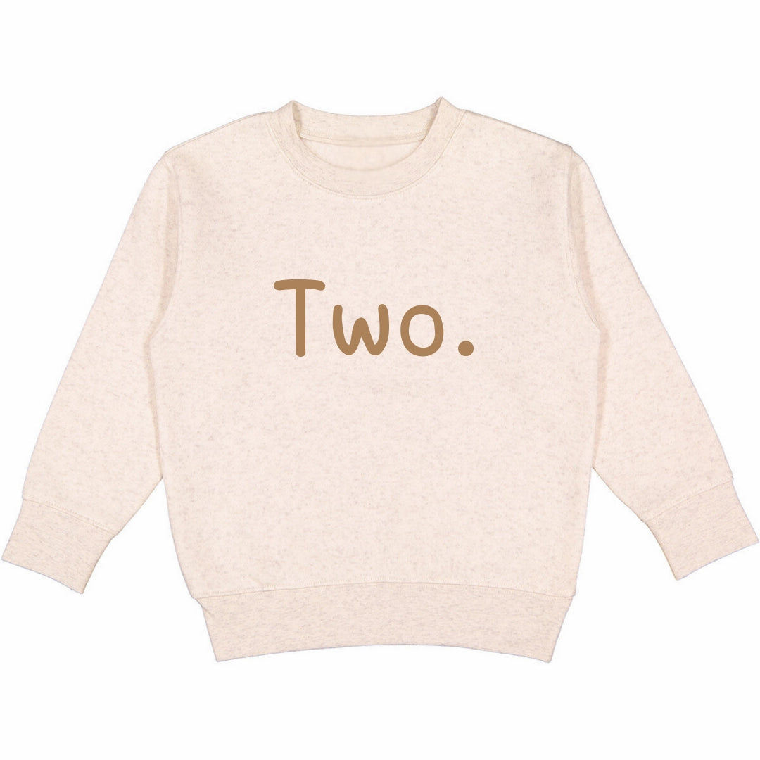 Beige Birthday Vibes Sweatshirt