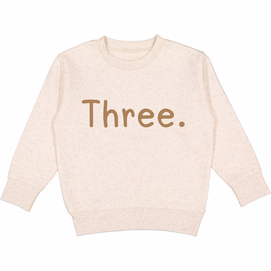 Beige Birthday Vibes Sweatshirt