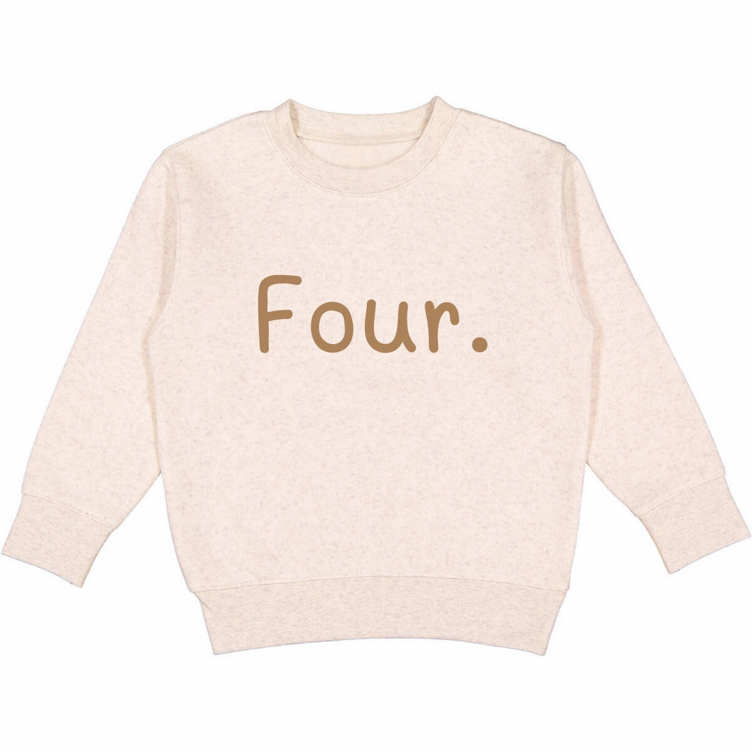 Beige Birthday Vibes Sweatshirt