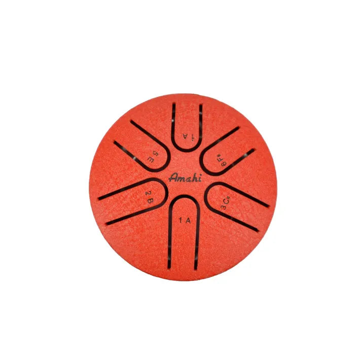 3” Steel Tongue Drum Red