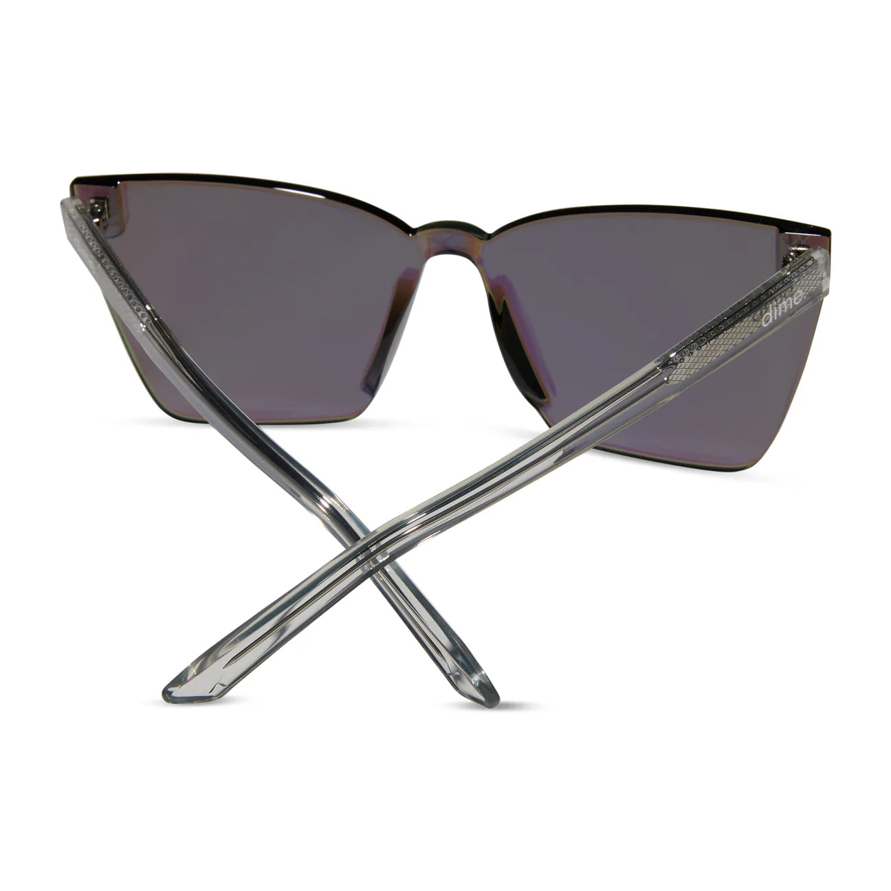 Glendale Crystal Clear & Cyan Mirror Sunglasses