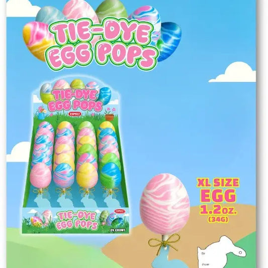 Easter Tie Dye Egg Lollipop