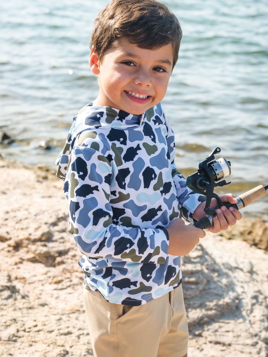 Camo Catch Performance Hooded Shirt