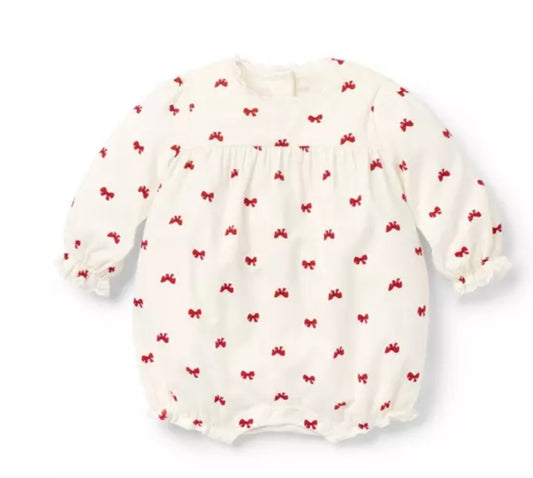 Baby Bow Corduroy Romper