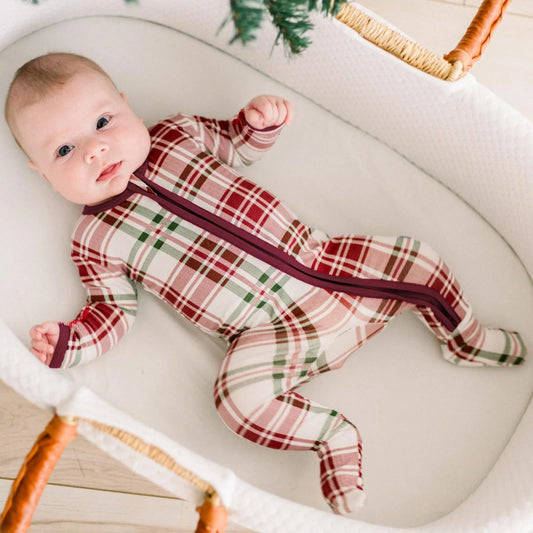 Fireside Plaid Footie