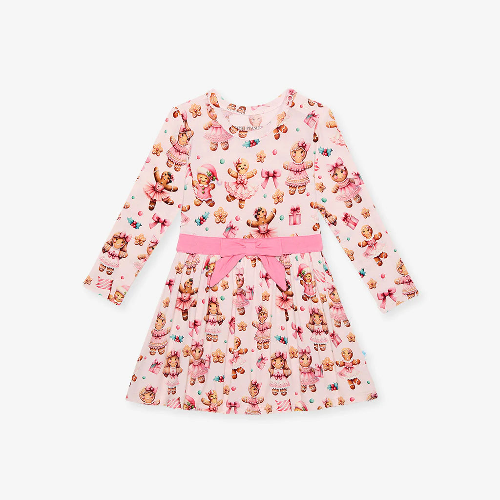 Ginger Posh Bow Twirl Bodysuit Dress