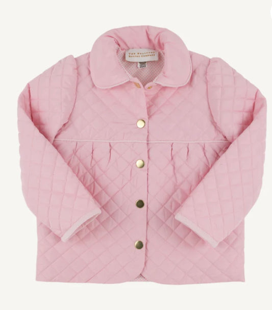 Palm Beach Pink Carlyle Quilted Coat