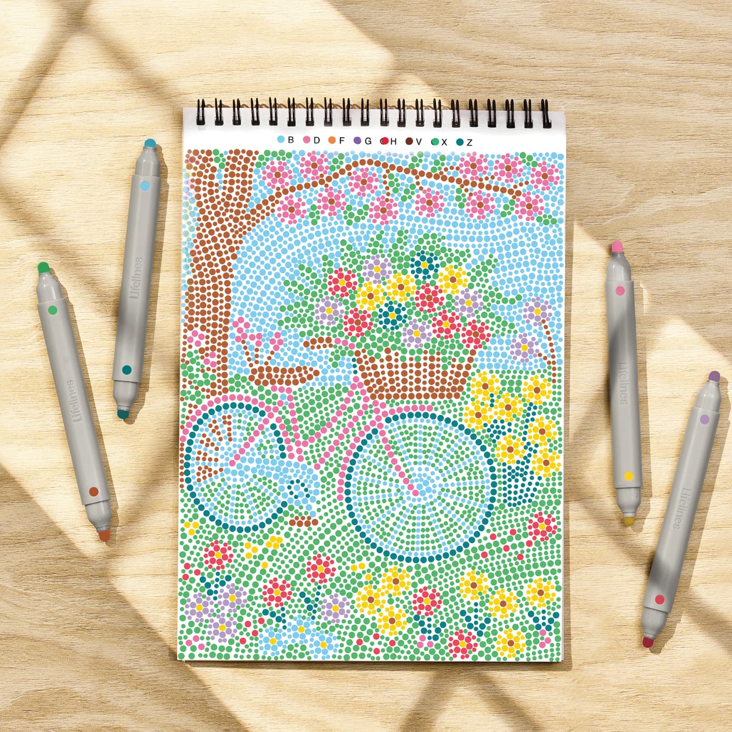 FlowArt: Dot-By-Letter Cozy Cottage