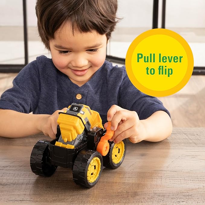 John Deere Monster Treads Flipper – 2-in-1 Truck & Loader