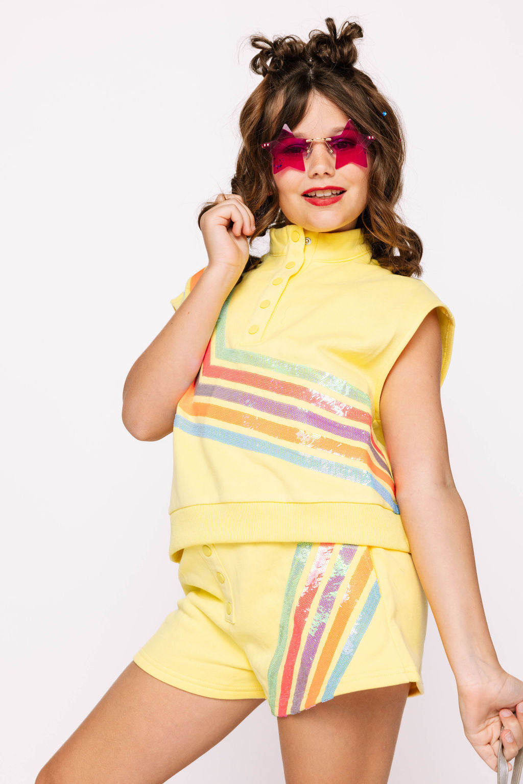 Kids QOS Neon Stripe Set